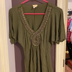 Olive Green Blouse